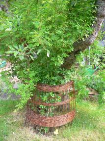 Im LWL-Freilichtmuseum Detmold können Erwachsene Hingucker für den Garten aus Weiden flechten.&lt;br&gt;Foto: LWL 