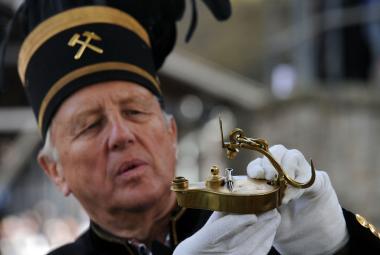 Der &quot;Westfälische Frosch&quot; gehört zu den ältesten Typen von Grubenlampen. &lt;br&gt;Foto: LWL/Appelhans 