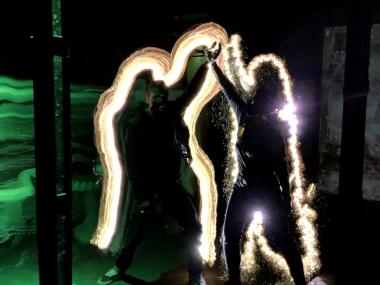 Tolle Lichtgemälde können Kinder bei Workshops auf der Zeche Nachtigall erstellen.&lt;br&gt; Foto: LWL/Dierkes 