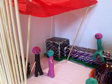 In der &quot;Planungsphase Null&quot; brachten Förderschüler:innen ihre eigenen Ideen ein, etwa einen gemütlichen Aufenthaltsbereich.&lt;br&gt;Foto: REFLEX Architektur_Stadtplanung 