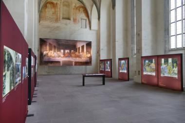 Leonardos Malgeheimnissen auf der Spur: Rallye durch die Sonderausstellung im Kloster Dalheim für Kinder Bekanntschaft mit echten Typen.<br>Foto: LWL/Katharina Kruck