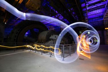 Auch das Gebläsehaus der Henrichshütte ist eine passende Location für eindrucksvolle Lichtgemälde.<br>Foto: LWL / Leifeling