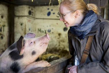 Mensch und Tier im Angesicht.<br>Foto: LWL/ Gehrmann