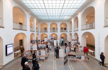 Ein- und Ausblicke in der Ausstellung "Harald Deilmann - Lebendige Architektur" im LWL-Landeshaus in Münster. <br>Foto: Markus Bomholt
