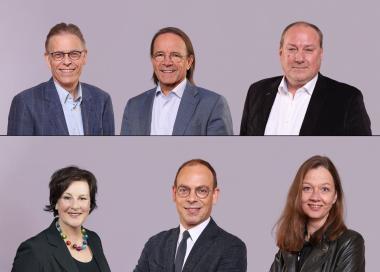 Die Betriebsleitung des LWL-Klinikums Marsberg: (v.li.) Dr. Stefan Bender, Dr. Falk Burchard, Peter Thiemann, Anne Rabeneck, Jan Hendrik Unger und Silvia Schümann.<br> Bild: LWL