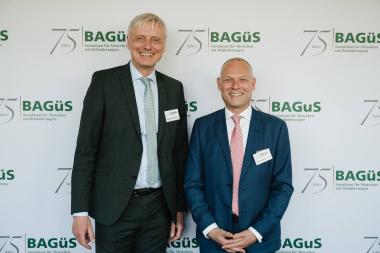 LWL-Sozialdezernent Matthias Münning (l.) ist weiterhin Vorsitzender der BAGüS. Sein Nachfolger wird 2023 LVR-Sozialdezernent Dirk Lewandrowski.<br>Foto: LWL