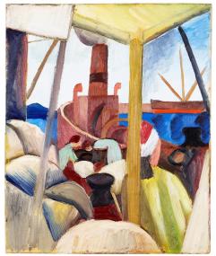 Unter anderem das "Tunesisches Hafenbild" von August Macke ist Teil des Digitalen Themenabends im LWL-Museum für Kunst und Kultur.<br>Foto LWL / Neander