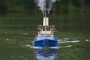 Es gibt selbstgebaute Fernsteuerboote mit richtigen kleinen Dampfmaschinen als Antrieb.<br>Foto: LWL/Wenning-Kuschel
