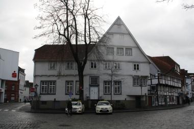 Soest, Marktstraße 11, Hauptansicht vor der Fachwerkinstandsetzung (2017).<br>Foto: Untere Denkmalbehörde Stadt Soest/Berendes