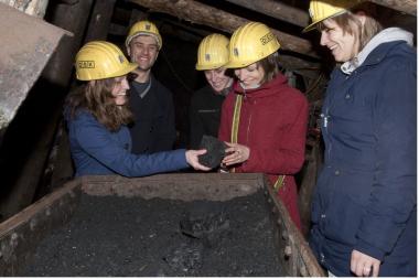 Im Besucherbergwerk der Zeche Nachtigall sollte man auch im Sommer eine Jacke tragen.<br>Foto: LWL/Appelhans
