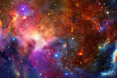 Die Farbenpracht ferner Galaxien. In der neuen Musikshow Space Tour wird der Frage auf den Grund gegangen, wie unser Universum entstanden ist.<br>Foto: Planetarium Jena