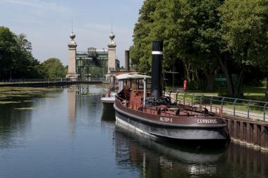 Der Dampfer "Cerberus" nimmt am Tag des offenen Denkmals Gäste für kleine Touren mit an Bord.<br>Foto: LWL / Hudemann