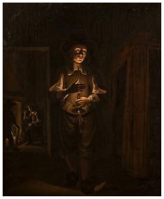 "Der Jüngling mit Kerze" ist eines von Wolfgang Heimbachs Meisterwerke der Licht- und Schattenmalerei Foto: Wolfgang Heimbach, Jüngling mit Kerze, undatiert, mit freundlicher Genehmigung der Galerie Borghese, Rom.<br> Foto: Martin Frommhagen