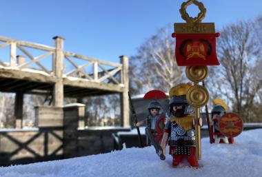 Winterzeit im LWL-Römermuseum und auf der Römerbaustelle Aliso.<br>Foto: LWL/O. Kalashnikova