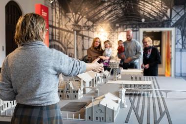 Die Dauerausstellung im historischen Verwaltungsgebäude gibt Einblicke in die Geschichte der Zeche Zollern.<br> Foto: LWL/Gehrmann