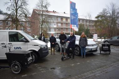 Tanja Pfütze (Abt. Technik und Wirtschaft), Ottmar Köck (Kaufmännischer Direktor), Thorsten Menke (Leiter Abt. Technik und Wirtschaft), Heinrich Schütte (Abt. Technik und Wirtschaft), Laura Pöppelbaum (Leitung Wirtschaftsdienste Abt. Technik und Wirtschaft).<br>Foto: LWL/Werne