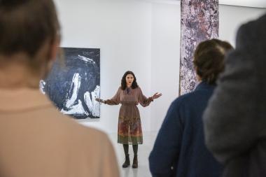 Die ukrainische Kuratorin Kateryna Ray spricht am Dienstag (7.2.) mit Historikerin Prof. Dr. Anke Hilbrenner über den sozialen und politischen Wandel in Ost- und Westeuropa.<br>Foto: LWL / Hanna Neander
