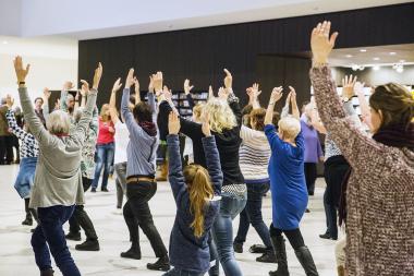 Beim Langen Freitag (10.3.) gibt es Yoga und Meditationen im LWL-Museum für Kunst und Kultur.<br>Foto: LWL/Hanna Neander