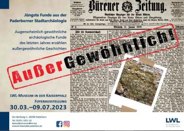 Die Foyerausstellung eröffnet am 30.03.2023.<br>Foto: LWL-Museum in der Kaiserpfalz