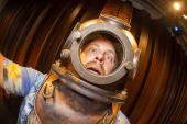 "Sebel" im Schiffshebewerk.<br>Foto: Sebastian Niehoff