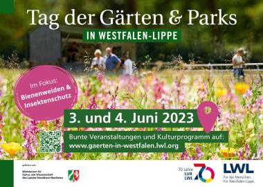 Am 3. und 4. Juni lädt der Landschaftsverband Westfalen-Lippe (LWL) "Tag der Gärten und Parks in Westfalen-Lippe" ein