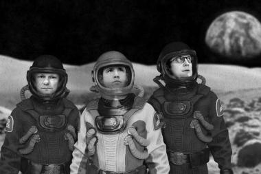 Christoph Tiemann und das Theater ex libris präsentieren: Alarmstufe Mond als Live-Hörspiel im LWL-Planetarium Münster.<br>Foto: Sven Prange