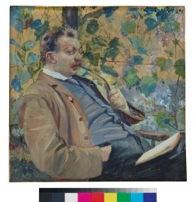 Bernhard Pankok, Herr in der Laube, 1894<br>Foto: LWL/Hanna Neander