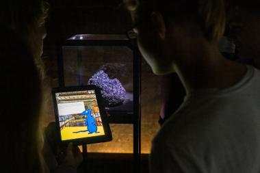 Testlauf der "Hüttenapp" mit Schülerinnen und Schülern des Gymnasiums Holthausen.<br>Foto: LWL/Harms
