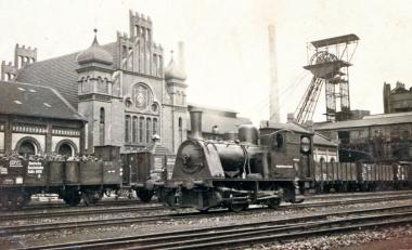 Historische Aufnahme des Zechenbahnhofs von Zollern.<br>Foto: LWL 