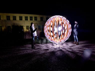 Ergebnisse eines Lightpainting-Workshops in Gernheim.<br>Foto: LWL 