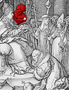 Heinrich Aldegrever: Der Totentanz - Allegorie von Erbsünde und Tod, 1541 (Ausschnitt) / Soest, Burghofmuseum; Foto: Münster, Westfälisches Landesmedienzentrum/O. Mahlstedt