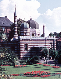 Elefantenhaus im alten Zoologischen Garten, um 1959 (Ausschnitt) / Münster, Westfälisches Landesmedienzentrum, 10_2314