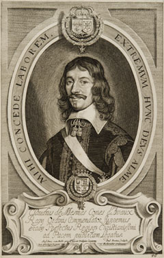 Porträt des Claude de Mesmes, Comte d'Avaux (1595 - Paris 09.11.1650), Gesandter des französischen Königs in Münster, 1644-1648