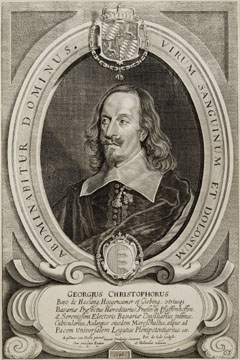 Porträt des Georg Christoph von Haslang zu Hohenkammer und Giebing (München 25.09.1602 - Hohenkammer 15.04.1684), Prinzipalgesandter des bayerischen Kurfürsten in Münster, ab 1645