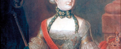 Bildnis der letzten Herforder Fürstäbtissin Prinzessin Friederike Charlotte von Preußen (Ausschnitt)