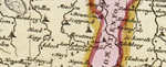 Gebiet um Horstmar, 1710 / 1730 (Kartenausschnitt)