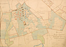 Gütersloh: Höhenplan des Bebauungsgeländes der Heilanstalt Gütersloh, [um 1915]