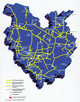 Erdgas-Transportnetz der Westfälischen Ferngas AG (WFG AG) im Jahre 1999, 