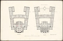 [Münster, Mauritztor/Fürstenbergstraße: Entwurf "Sprich für dich" für ein Landeshaus der Provinz Westfalen, Grundrisse Untergeschoss und Erdgeschoss], 1897