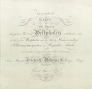 Topographische Karte in XXII Blaettern den grösten Theil von Westphalen enthaltend, so wie auch das Herzogthum Westphalen und einen Theil der Hannövrischen, Braunschweigischen und Hessischen Länder. Nach astronomischen und trignometrischen Orts-bestimmungen auf Befehl Seiner Majestät Friedrich Wilhelms III., Königs von Preussen, herausgegeben vom General Major von Le Coq im Jahr 1805, [1805-1813]