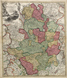 Circuli Westphaliae in omnes suos Status et Provincias accurate divisi. Nova et exacta Tabula / [Gebiete Westfalens, genau unterschieden nach allen ihren Verfassungen und Provinzen. Eine neue und genaue Karte], [vor 1724]