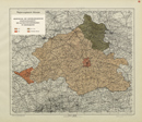 Verwaltungsatlas des Landes Nordrhein-Westfalen, [Karte 19]: Regierungsbezirk Münster, Abgrenzung der Versorgungsbereiche - Konzessionsgebiete - der Elektrizitätsunternehmen im Planungsbezirk, [1949]