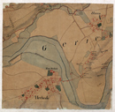 Département de la Ruhr, Arrondissement de Dortmund, Canton de Bochum. Carte spéciale de la Partie Moyen[n]e du Discrict des Mines du Bailliage de Bochum / [Spezialkarte des mittleren Bergwerkdistrikts des Amts Bochum], [Blatt XVII: Bochum / Witten: Heven, Herbede, Haus Herbede], 1810 / 1792