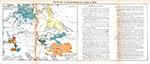 Übersicht über die allgemeine Entwicklung der Länder am Rhein [4 Karten: 1. Die Germanen, 20. n. Chr., 330 n. Chr.; 2. Das Mittelreich in seiner ersten Gestalt 843; 3. Burgundisches Reich, Schweiz und Lothringen; 4. Preußen, Österreich, Pfalz, 17. Jh.], [1900]