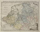 Postkarte von dem Westphaelischen und Burgundischen Kreise / Delineatio Viarum Cursus publici per Circulum Westphalicum et Burgundicum, [1799]