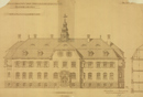 Lippstadt-Eickelborn: [...]erungsbauten der Provinzialpflegeanstalt Eickelborn, Blatt 5 [?]: Verwaltungsgebäude, Vorderansicht, 1909-01