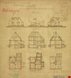 Lippstadt-Eickelborn: Provinzial-Heil- u[nd] Pflegeanstalt Eickelborn: Neubau eines Pflegewohnhauses, Blatt 1 [verschiedene Schnitte, Ansichten] ("Abrechnungszeichnung"), 1912-06