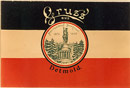 Postkarte mit der Darstellung des Hermannsdenkmals: "Gruß aus Detmold - Hermanns-Denkmal 1875-1900", ca. 1900 / Detmold, Wilfried Mellies / Greifswald, Dirk Mellies