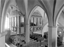 Rheda-Wiedenbrück: Evangelische Pfarrkirche zu Rheda: Kirchenraum mit Blick zur Fürstenempore, um 1950 / Münster, LWL-Medienzentrum für Westfalen