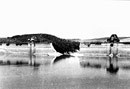 Blick von der Seeseite auf die zerstörte Staumauer der Möhne-Talsperre, 19.05.1943 / Hagen, Historisches Centrum